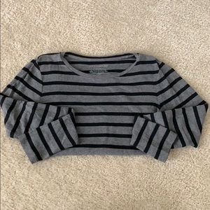 Black & Grey Stripped Tee